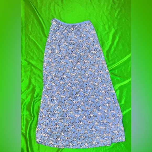 French Connection Floral Blue Maxi Skirt size XS - Picture 3 of 6